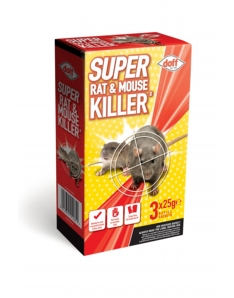 Doff Super Rat & Mouse Killer Refill 3 x 25g