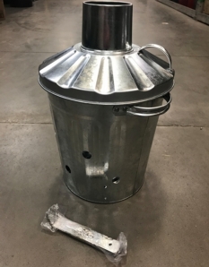 Ambassador Galvanised Mini Garden Incinerator Tapered