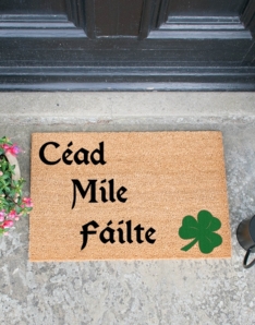 Cead Mile Failte Green Doormat