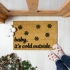 Baby it's Cold Outside Snowflakes Doormat