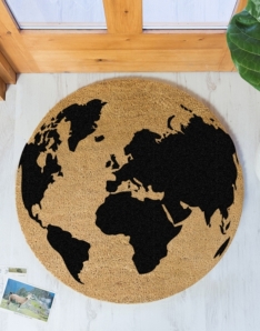 Globe Circle Doormat