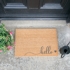 Hello Scribble Heart Grey Doormat 