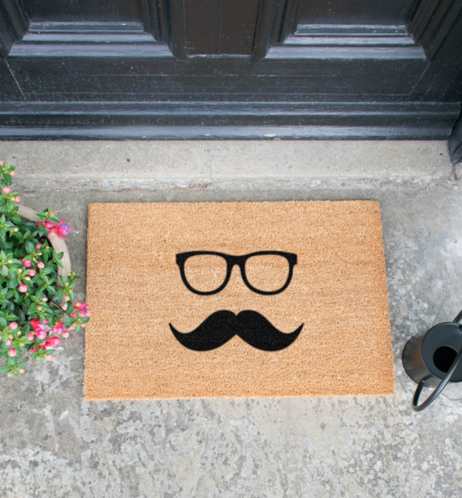 Mustache & Glasses Doormat