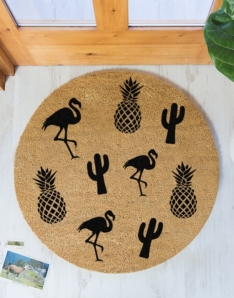 Pineapple Circle Doormat