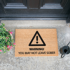 Sober Warning doormat