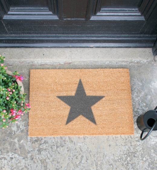 Star Grey Doormat