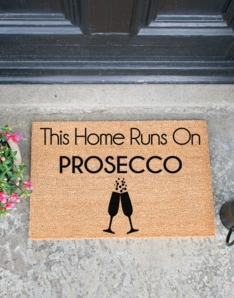 This Home Runs On Prosecco Doormat 
