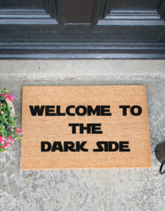 Welcome to the Darkside Star Wars doormat quote