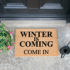 Winter is coming quote from Game of Thrones doormat