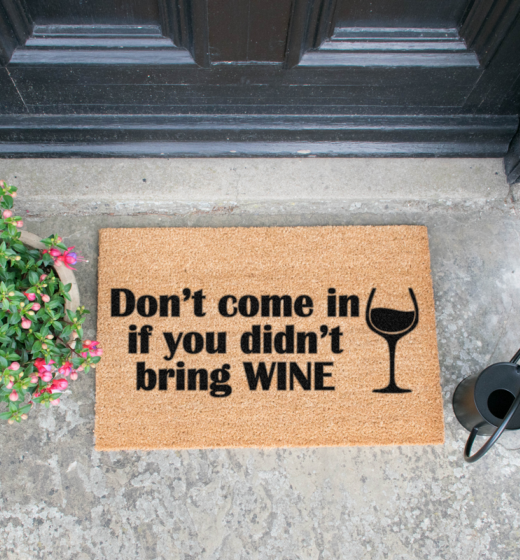 Without Wine Doormat