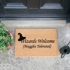 Wizards Welcome , Muggles Tolerated Doormat 