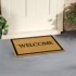welcome doormat with border
