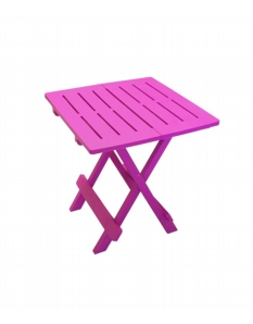 SupaGarden Plastic Folding Camping Table Pink