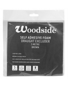 Woodside Self Adhesive Foam Draught Excluder 5m Brown