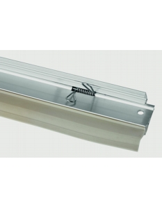 Woodside Bottom of the Door Self Seal Draught Excluder TPE Sweep Aluminium Silver