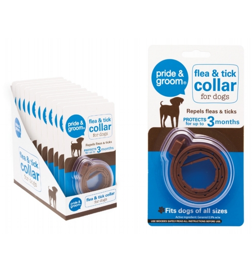 Pride & Groom Flea & Tick Collar For Dogs 