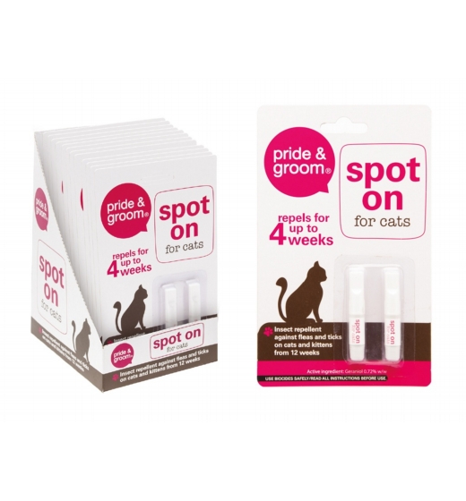 Pride & Groom Spot On For Cats 