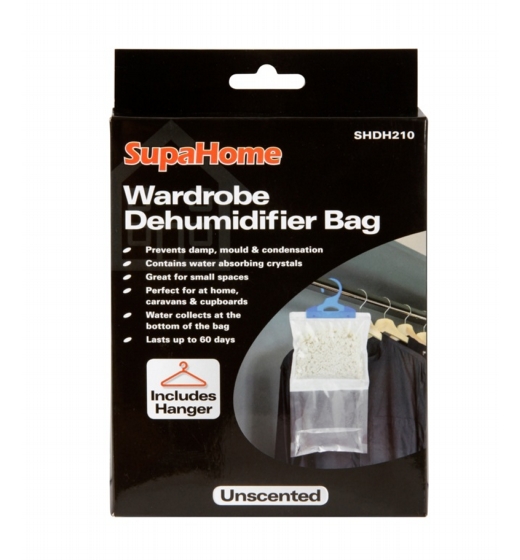 SupaHome Wardrobe Dehumidifier Bag 210g
