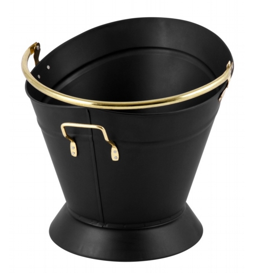Hearth & Home Waterloo Coal Bucket Black & Brass