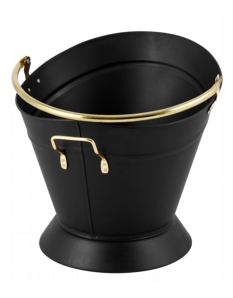 Hearth & Home Waterloo Coal Bucket Black & Brass