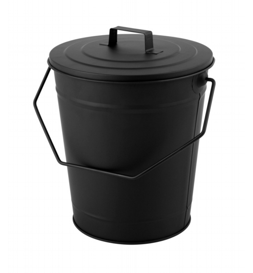 Hearth & Home Coal Bucket With Lid Black