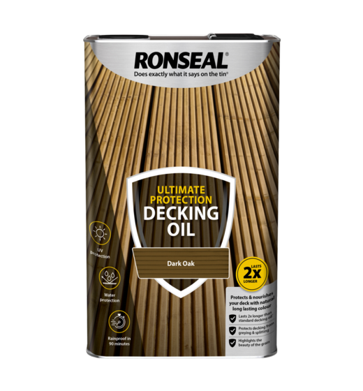 Ronseal Ultimate Protection Decking Oil 5L Dark Oak