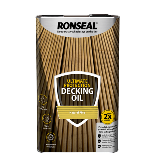 Ronseal Ultimate Protection Decking Oil 5L Natural Pine