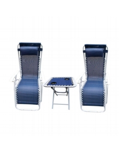 SupaGarden 3 Piece Zero Gravity Chair Set 