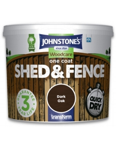 Johnstone's One Coat Shed And Fence 5L Dark Oak