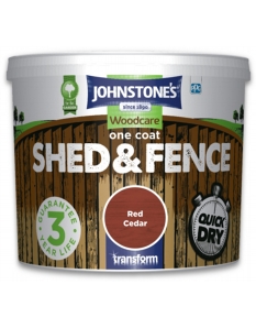 Johnstone's One Coat Shed And Fence 5L Red Cedar