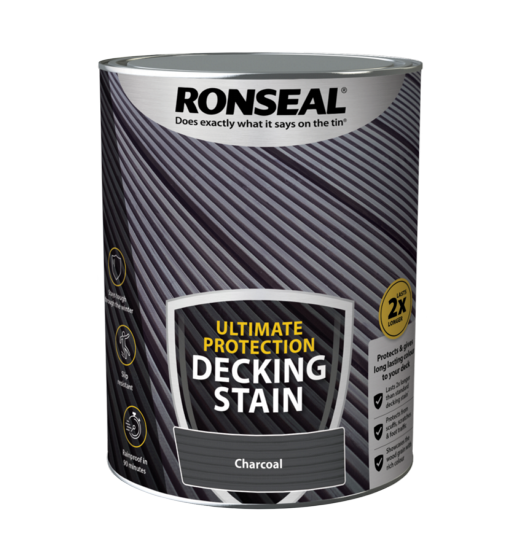 Ronseal Ultimate Protection Decking Stain 5L Charcoal