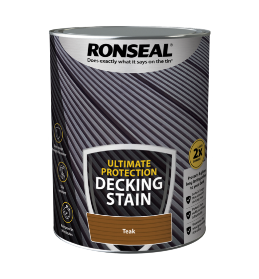 Ronseal Ultimate Protection Decking Stain 5L Teak