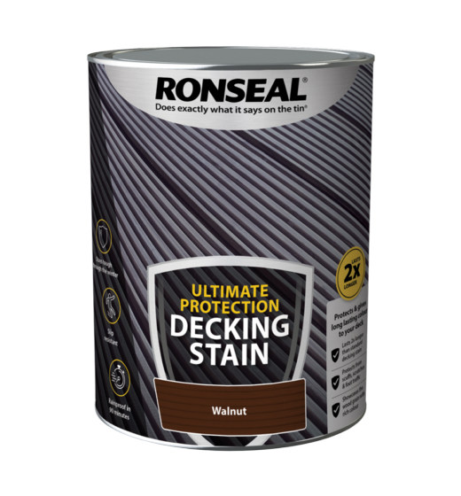 Ronseal Ultimate Protection Decking Stain 5L Walnut