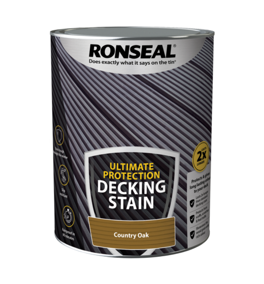 Ronseal Ultimate Protection Decking Stain 5L Country Oak