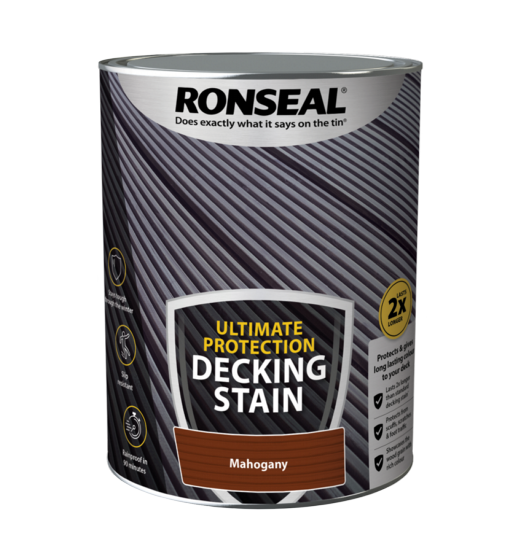 Ronseal Ultimate Protection Decking Stain 5L Mahogany