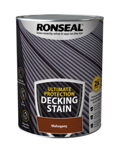 Ronseal Ultimate Protection Decking Stain 5L Mahogany