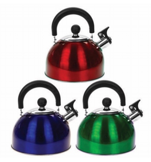 Summit Metalic Whistling Kettle Stainless Steel 2L