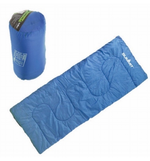 Summit Envelope Therma Sleeping Bag 250g Blue