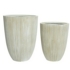 Kaemingk Lennox Plastic Planter Vase 57.50cm Off White