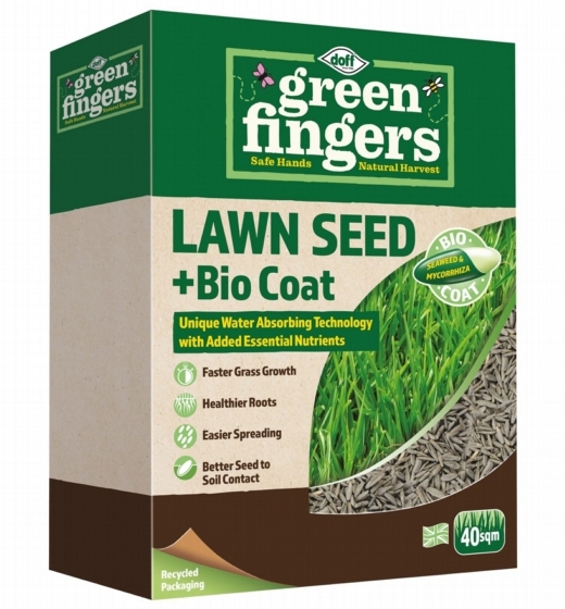 Green Fingers Lawn Seed Bio Coat 1kg