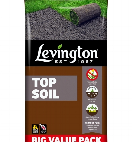 Levington Peat Free Top Soil Big Value Pack 30L