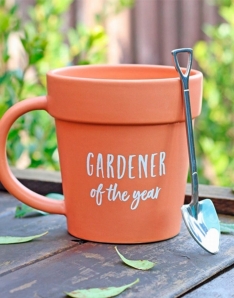 Gardener of the Year Mug and Shovel Spoon 
