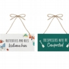 Garden Hanging Signs x 2 Package