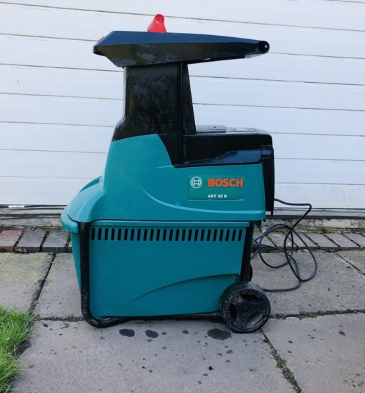 Used Bosch Quiet Garden Shredder AXT 25 D 2500 W mm